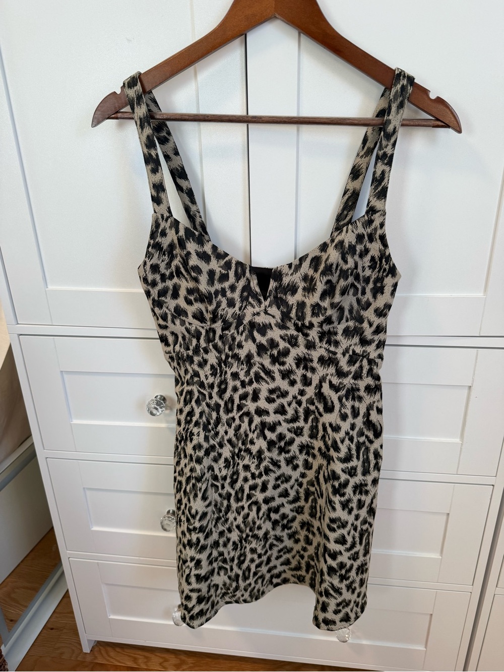 Free People Chrissy Leopard-Print Mini Dress